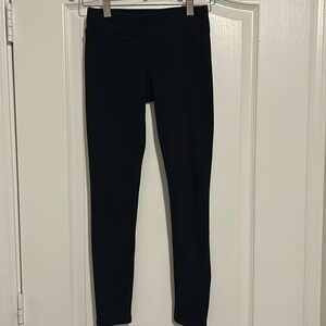 Athleta girls black fleece lined leggings size 8-10